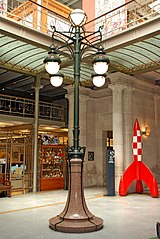 Art Nouveau lamppost