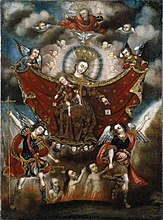 Virgin of Carmel Saving Souls in Purgatory, Circle of Diego Quispe Tito, 17th century, collection of the Brooklyn Museum