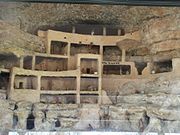 Display which shows how the Pre-Columbian Sinagua people lived in Montezuma Castle. The display and its contents are the work of an employee of the Bureau of Land Management.