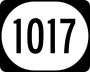 Kentucky Route 1017 marker