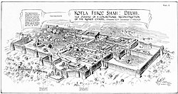 Tentative reconstruction of Firoz Shah Kotla.[8]