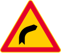 Dangerous curve to right (formerly used )