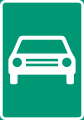 Road for motor vehicles (formerly used )