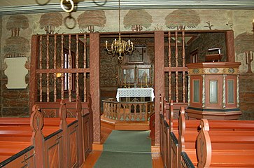 Interior view of the altar area