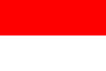 Flag of Indonesia used by the Provisional Government of East Timor (1975-1976)[30] and during the Indonesian occupation. (1976-1999)