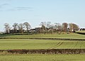 Grassmillside Farm and the view to the south-east.