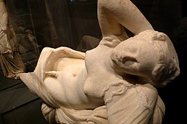 Statue of Hermaphroditus found near the south wall