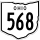State Route 568 marker