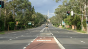 Pennant Hills Road, Cardinal Avenue Intersection, with cars edited out