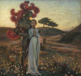 The Knight and the Maiden (1897) Thiel Gallery