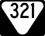 State Route 321 marker