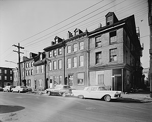 The 700 block of South Front Street in 1961 with Widow Maloby's Tavern first on the right