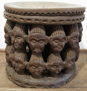 Stool used by notables of the Fon's (kings) of the Bamileke court