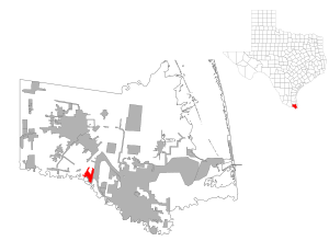 Location within the state of Texas