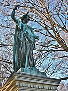 Clark Family Monument, Cedar Hill Cemetery, Hartford, CT (sculpted by Ferdinand von Miller in 1869).