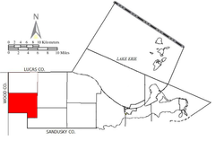 Location of Clay Township in Ottawa County