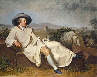其最有名的画作：Goethe in the Roman Campagna（英语：Goethe in the Roman Campagna）（1787年）