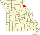 马里昂县在密苏里州的位置