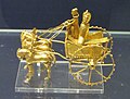 Model chariot from the Oxus Treasure, with both figures wearing torcs
