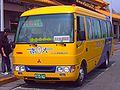 大南汽車紅35路公車，以小型巴士進行配車。