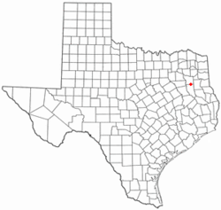 Location of Troup, Texas