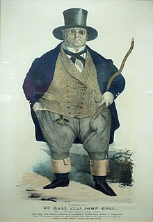 Print, captioned 'William Ball alias John Bull'