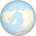 Arctic Ocean (centered on North Pole)