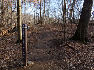 Downstream entrance of the B trail, just above Carderock