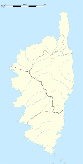 Piedigriggio is located in Corsica