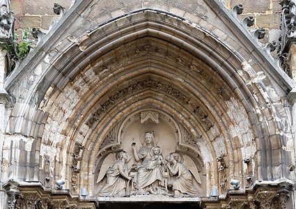 Detail of the west portal sculpture