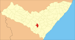 Location of Feira Grande in Alagoas