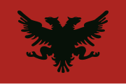 The flag held at the Congress of Lushnjë.