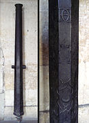 French bastard culverin dated to 1548, 85mm 300 cm 1076 kg.