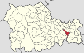 Location in Neamț County