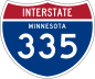Interstate 335 marker