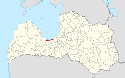 尤尔马拉在拉脱维亚的位置