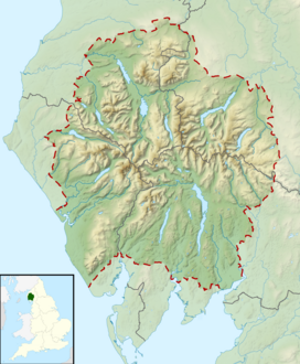 Hard Knott is located in the Lake District