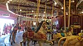 Various wooden animals on the Lakeside Park Carousel