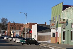 Downtown Leigh: east side of Main Street