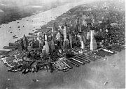 Aerial view of the tip of Lower Manhattan, 1931