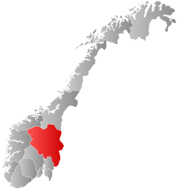 內陸郡在挪威的位置