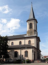 The church in Oberhergheim