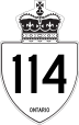 Highway 114 marker