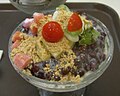 Picture 2: patbingsu without dairy but cherry tomatoes