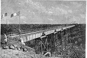 The old Ethio-Djibouti Railroad bridge at Chabelley in 1898