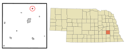 Location of Bee, Nebraska