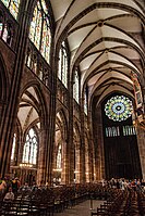 Nave of Strasbourg Cathedral, begun in 1245