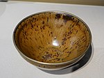 Tenmoku bowl from the Mino kilns, mid-16th century. Freer Gallery of Art.