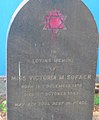 The gravestone of Victoria 'Toyah' Sofaer, 1943