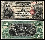 $50 Series 1875 First National Bank Cleveland, Ohio